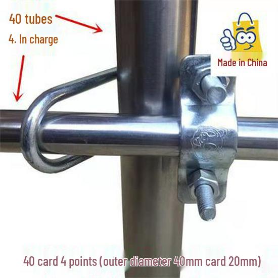 Double U-Bolt Galvanized Cross Pipe Clamp with Free Shipping