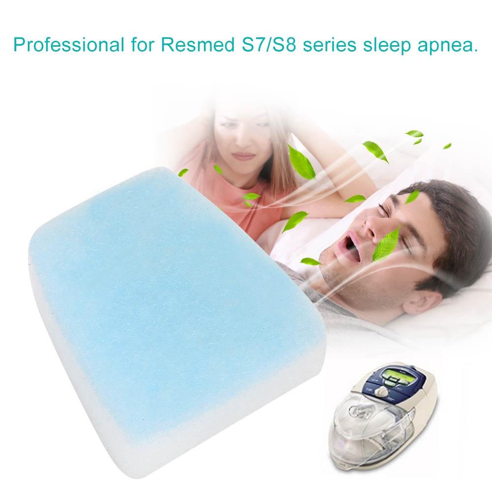 6Pcs Professional Breathing Machine Filters Blue and White for ResMed S7 S8 Series Sleep Apnea