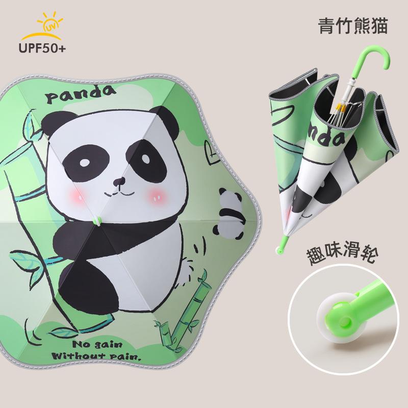 Children's Umbrella Large Boy Primary School Special Umbrella Large Reinforcement Thickened Girl Big Children's Umbrella Long Handle Umbrella