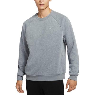 Primary Dri-Fit Solid Color Comfortable Quick-Dry Versatile Crewneck Sweatshirt Men Sweatshirt Gray FZ0972-065
