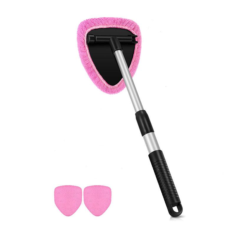 Telescopic Microfiber Car Window Cleaning & Defogging Brush Set