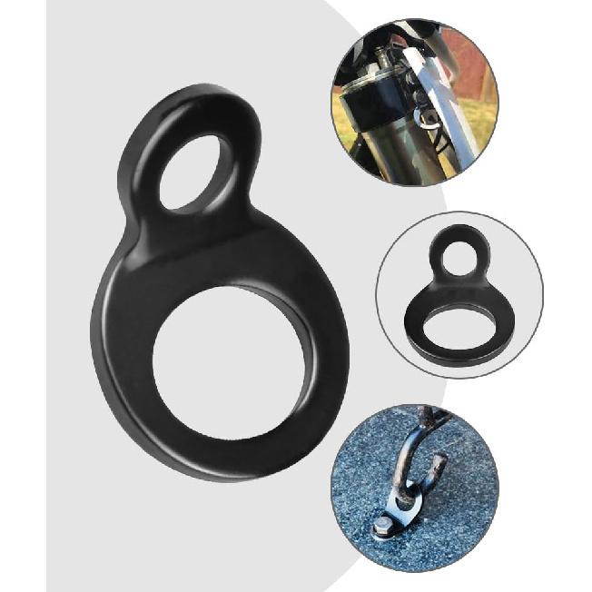 4 Pezzi Anelli per Cinghie di Fissaggio | Metallo, Ganci di Ancoraggio per Fissaggio, Montaggio in Garage, per Punti di Attacco di Fissaggio, Camion, Rimorchio, Camper, Moto da Cross, Pickup