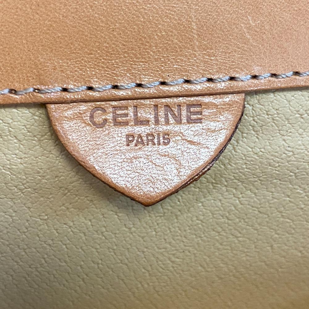 CELINE Clutch pouch Macadam PVC business bag Brown PVC Used
