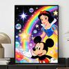 5D DIY Disney Snow White Diamond Art Painting Kit Mickey Rainbow Creative Home Decor