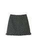 Women's Polka Dot A-Line Mini Skirt - Spring Hip Wrap Petite Hem