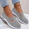 Women's Breathable Mesh Shoes Women Knit Flat Shoes 2026 Summer Women's Shoes Non-slip Lightweight Soft Sole Ladies Casual Shoes