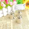 Bowknot Heart Shape Bell Place Card Holder Zinc Zinc Alloy Photo Clip Table Number Card Stand  Bridal Shower