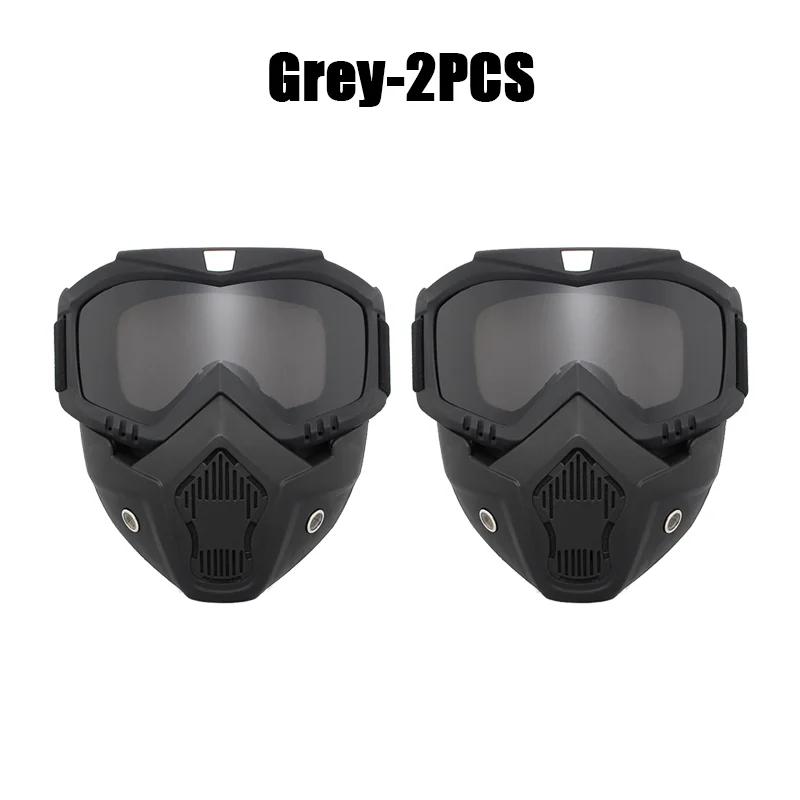 4Pcs Outdoor Sport Windproof Mask Goggle HD Motorcycle Glasses Snowboard Eyewear Riding Motocross Summer UV Protection Sunglasse