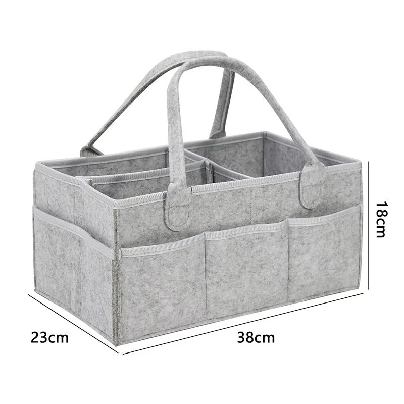 Baby Stroller Accessories Mom Tote Bag Foldable Storage Baby Diaper Hanging Bag Thickened Portable Mom Cart Portable Diaper Bag