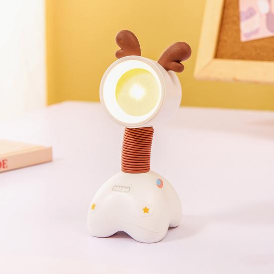 Luz noturna de cabeceira com desenhos animados, adorável, sem cintilação, alimentada por bateria, mini tamanho, decorativa, lâmpada noturna para quarto