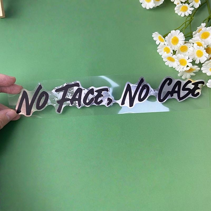 1PC NO FACE NO CASE Motorcycle Helmet Sticker Waterproof Self Adhesive for Motorbike Helemt Fuel Tank Durable Vinyl Decals