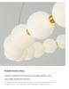 Italian Cream Minimalist LED Pendant Lamp for Living Room and Stairwell