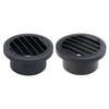Round Louvered Parking Heater Outlet Grille, Black Air Outlet Repair Part for Car Truck Parking Heater Service Work