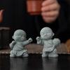 Sošky Buddhy, Miniaturní buddhističtí mniši, Kung-fu mniši, Dekorace zenové zahrady, Meditace, Dekorace domácího akvária