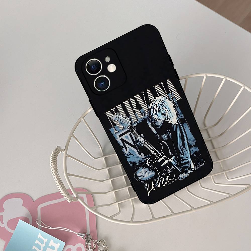 K-NirvanaS B-RockS Band Phone Case Black Phone Case For IPhone 17/16/15/13/14 Pro Max/ 11Plus/X/Xr/Xs Max 13mini