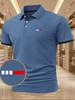 Herren Sommer Sportlich Lässig Kurzarm Poloshirt, Bequeme Passform Herren Oberteil