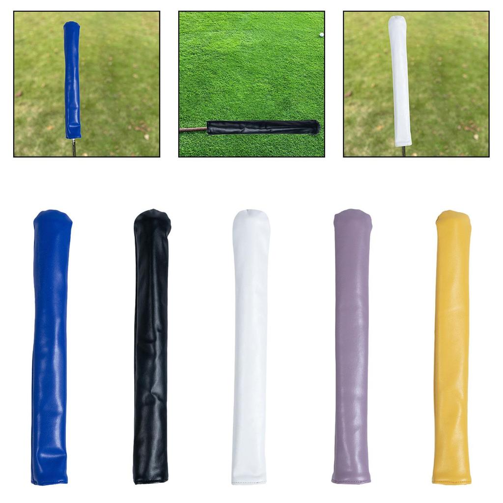 Golf Accessories PU Leather Alignment Stick Cover Waterproof Club Protection Headcover for Golf Clubs