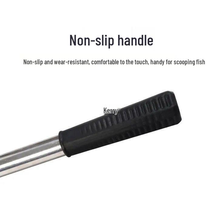 Telescopic Stainless Steel Fishing Net Pole - Large, Thickened, Universal for Fish & Birds
