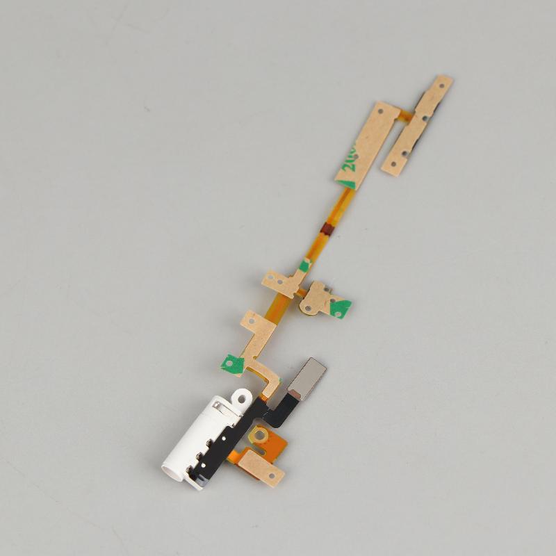 NEW New Power Audio Jack Volume Button Flex Cable For IPod Nano 6 6th Gen White Replacement
