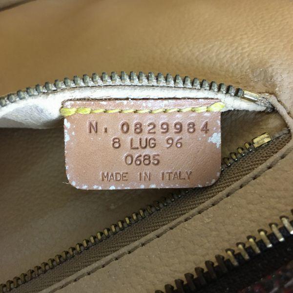 ETRO Made in Italy Shoulder Handbag Brown Allover Pattern with Dust Bag(USED)