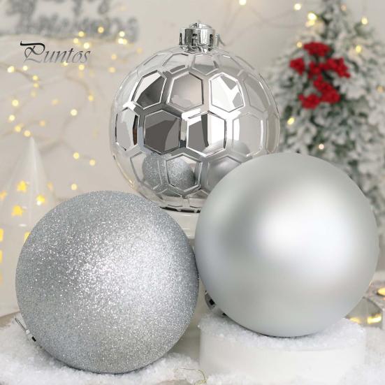 

3Pcs Shatterproof Christmas Balls Hanging Christmas Tree Decoration Festive Balls Ornaments Holiday Wreath Party Decoration