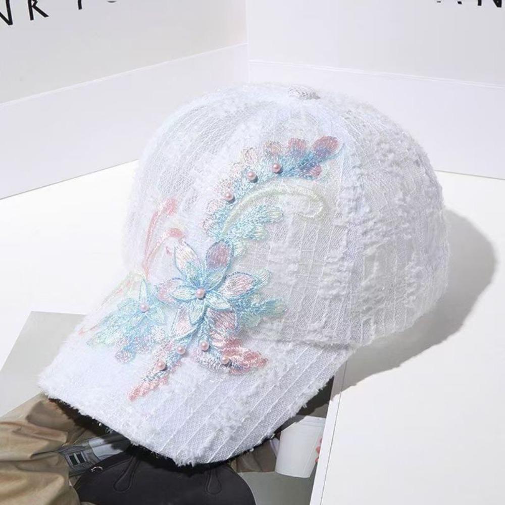 Lace Baseball Cap Mesh Sunscreen Hat Fashion Duck Tongue Hat  Spring and Summer
