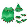 With Hat and Leg Sleeves Pet Christmas Elf Costume Polyester Cat Christmas Costume  New Year