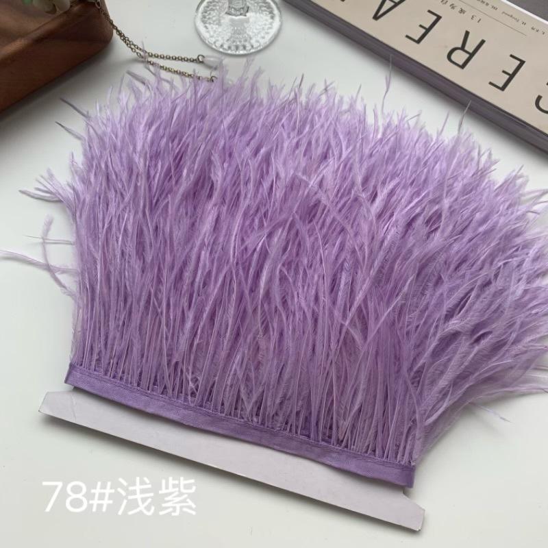 Ostrich Hair Cloth Edge 10-15Cm Clothing Accessories Diy Skirt Decoration Dress Neckline Cuffs Feathers