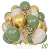 12inch-68pcs Pink Gold and  Purple with Confetti Balloon Set Suitable for Weddings  Birthday Spopular Parties Decoration Balloon