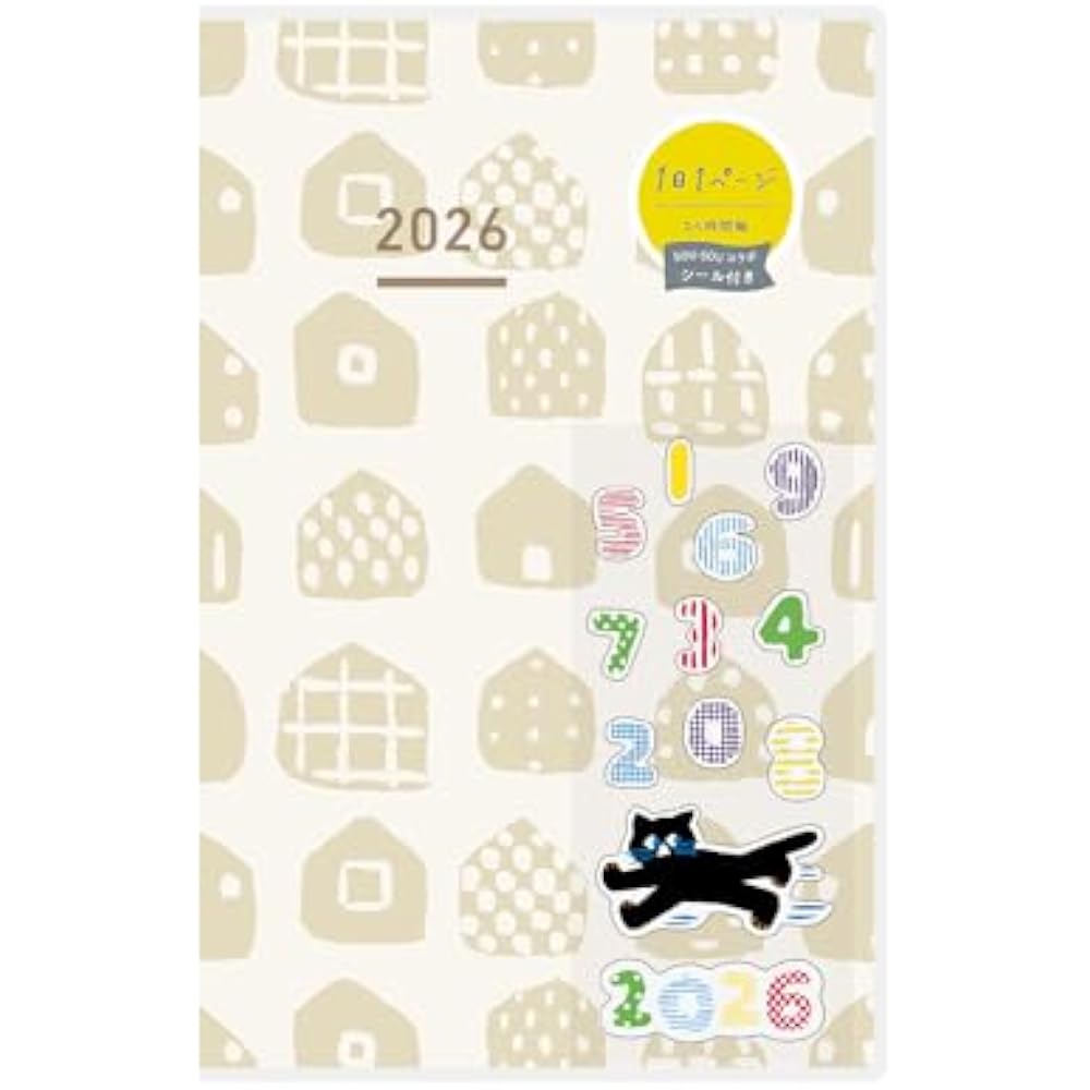 Kokuyojibun notebook DAYS notebook 2026 monthly daily A5 slim limited pattern with sticker SOU/SO...