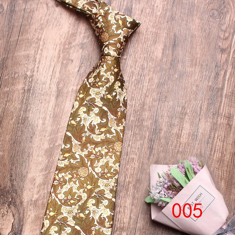 Rael Men'S Tie Business Dress 8Cm Printed Polyester Tie, Flower Casual Professional Tie