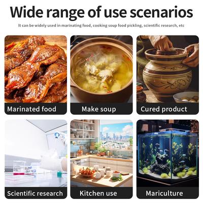 Food Salinometer Electronic Salinity Meter 0.01%-10% High Precision Salt Tester for Kitchen Seawater Aquaculture SB-2000PRO