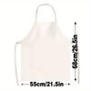 1pc 2D Flat Christmas Robin Apron Linen Winter Bird Art Kitchen Chef Gift Holiday Cooking Baking Home Decor Gift