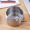 Round Stainless Steel Ashtray - Drop-Proof, Creative Minimalist Design for Home & Hospitality Use