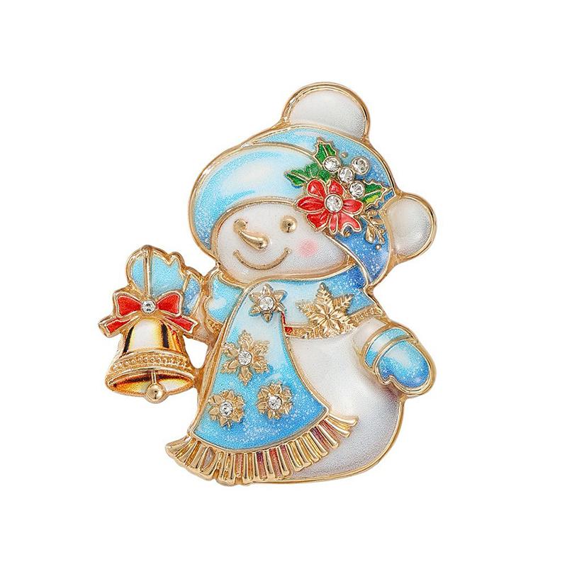 Christmas Themed Brooch Sparkly Rhinestone Cute Designs For Holiday Wear Christmas Party Gifts Fashion Jewelry