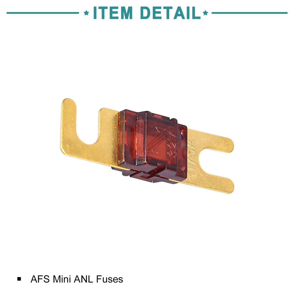 ACROPIX AFS Mini ANL Fuse Auto Voice Amplifier Auto Car Vehicle Truck Motorcycle Boat 175 Amp Brown 5pcs