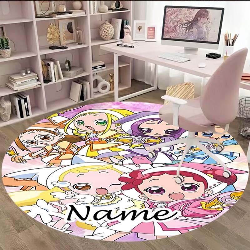 Customizable DoReMi Round Non-Slip Carpet - Ideal for Garden, Picnic, Office, Perfect for Decoration, Suitable For All Seasons
