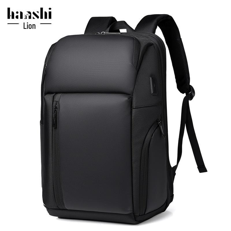 High-Capacity Waterproof Unisex Backpack: Trendy Travel & School Bag with Laptop Compartment