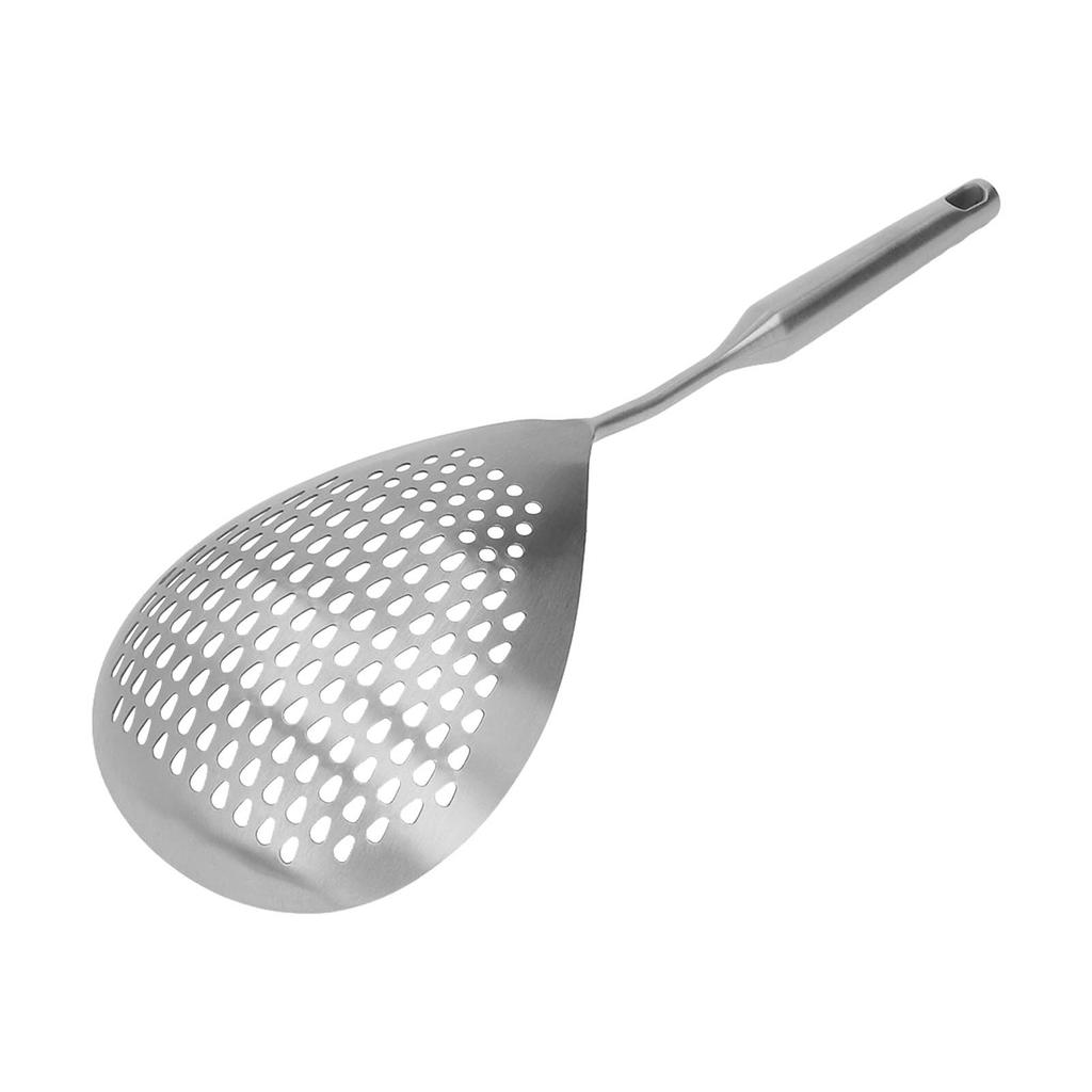Skimmer Ladle 304 Stainless Steel Food Grade Long Handle Large Flow Skimmer Spoon for Kitchen
