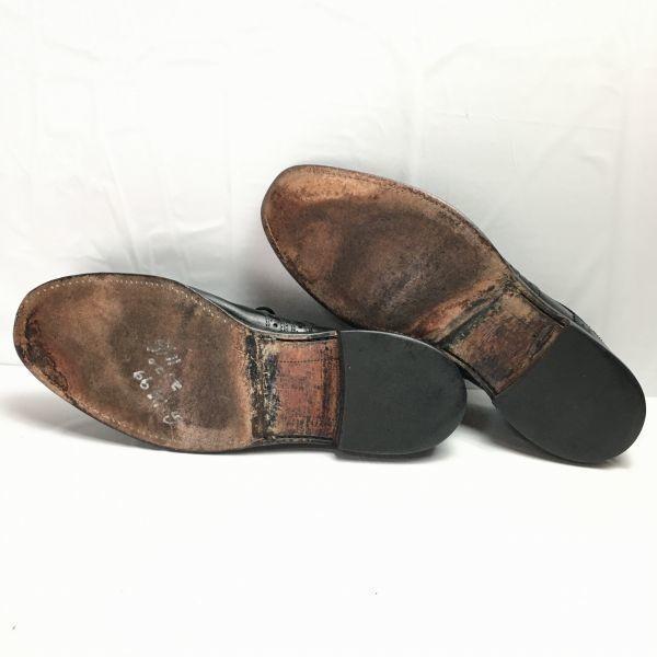 Allen Edmonds 80s Vintage McAllister Full Brogue Wingtip Shoes Black Size 10.5D / 28.0-28.5cm(USED)