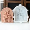 Büyük 3D Mum Kalıbı Aromaterapi Süsleme Yapımı Kalıbı Esnek Silikon Kalıp Meditasyon Ev Dekorasyonu El Sanatları için