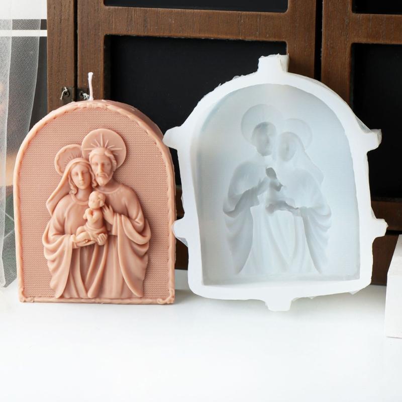 Büyük 3D Mum Kalıbı Aromaterapi Süsleme Yapımı Kalıbı Esnek Silikon Kalıp Meditasyon Ev Dekorasyonu El Sanatları için