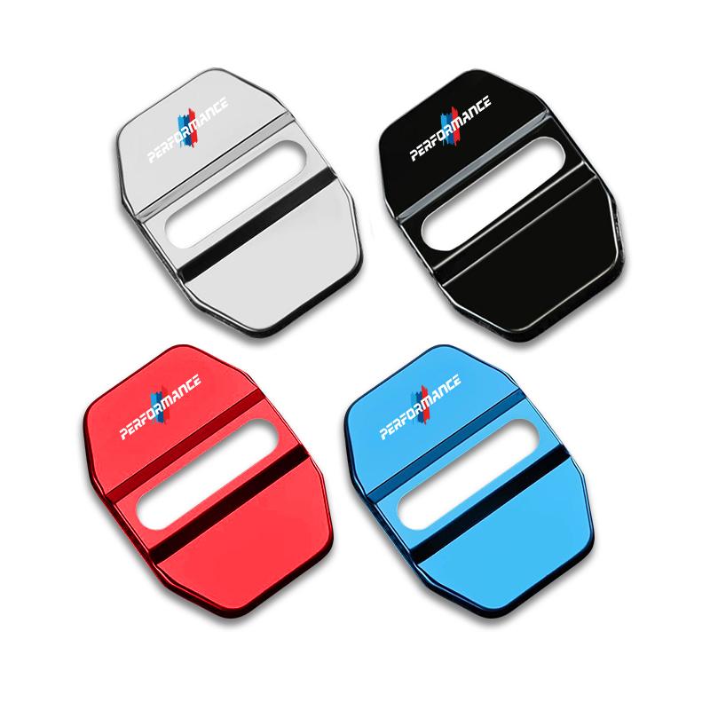 4Pcs BMW Car Door Lock Striker Cover Stainless Steel Protector For BMW G30 G32 G01 G02 G05 G06 G07 G26 G23 G22 F40 F20 G08 G16 PK2