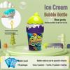 Cross-border Non-Spill Ice Cream Bubble Wand for Kids - Summer Outdoor Toy