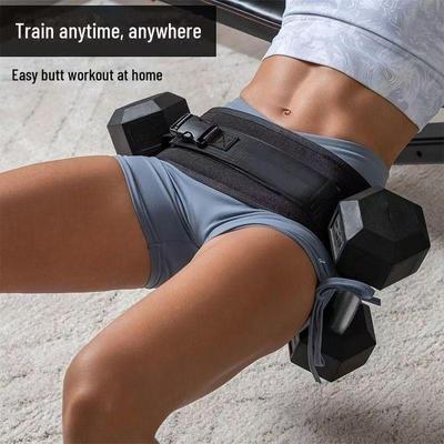 Hip Bridge Dumbbell Hip Push Belt for Men and Women - Portable Fitness Training Aid