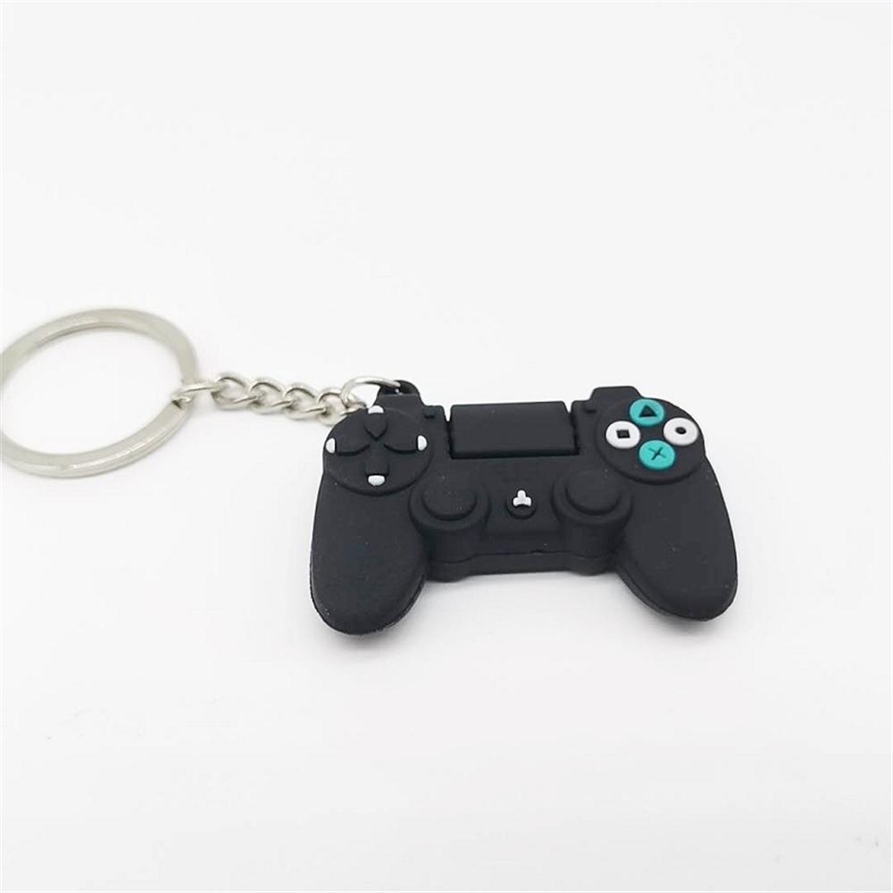Video Game Handle Keyring for Men Mini Joystick Model Keychain For Men Women Simulation Control Handle Key Ring