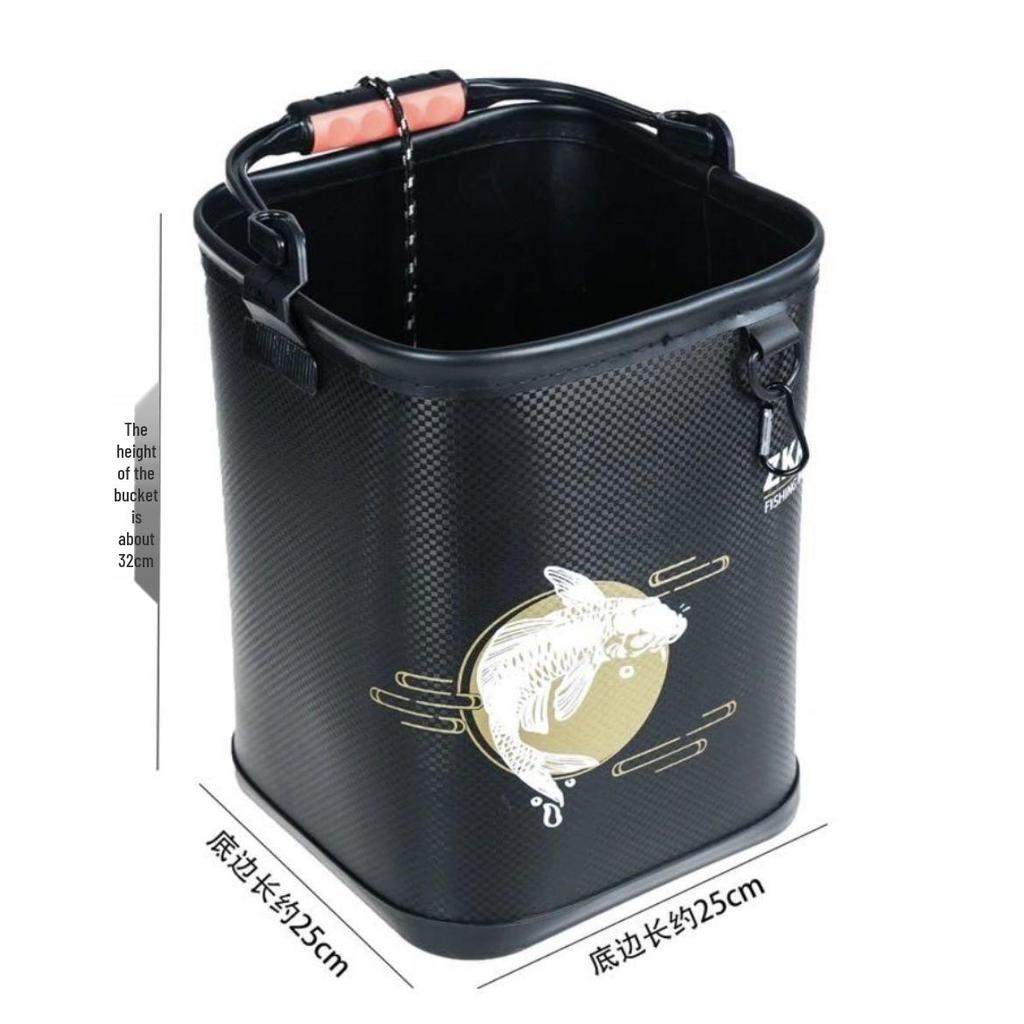 Portable EVA Fishing Bucket: Handheld Live Fish/Hand Washing Storage | Durable Fishing Gear