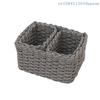 3 Pcs Handmade Straw Woven Soft Round Paper Rope Storage Basket For Organizing Decorative Storage Bins Office Storage Box