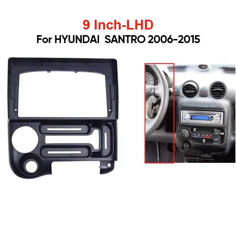 ABS Car Multimedia Player Fascia for Hyundai Santro Atos Prime 2003 2004 2005 2006 2007-2015 9 Inch Android 2DIN Car Panel Frame