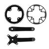 170mm Bike Crank Arm Set 104BCD with 42T Narrow Wide Chainring 40‑42T Guard Disc for Road Mountain Bike